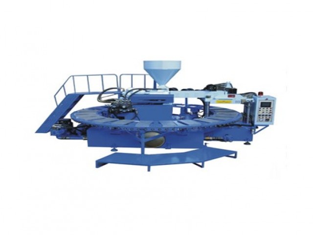 2). pvc monocolor inyeccion maquina rotativa